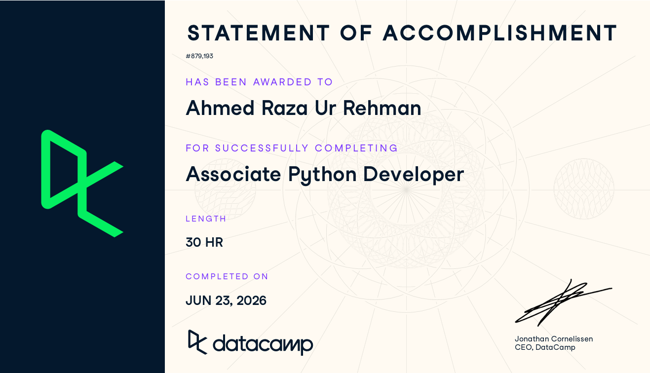 Associate Python Developer
